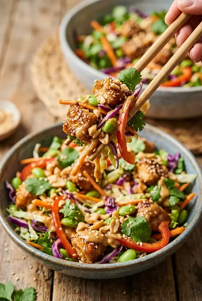 Asian Chicken Crunch Salad 4 Healthy Asian Salad Bowl