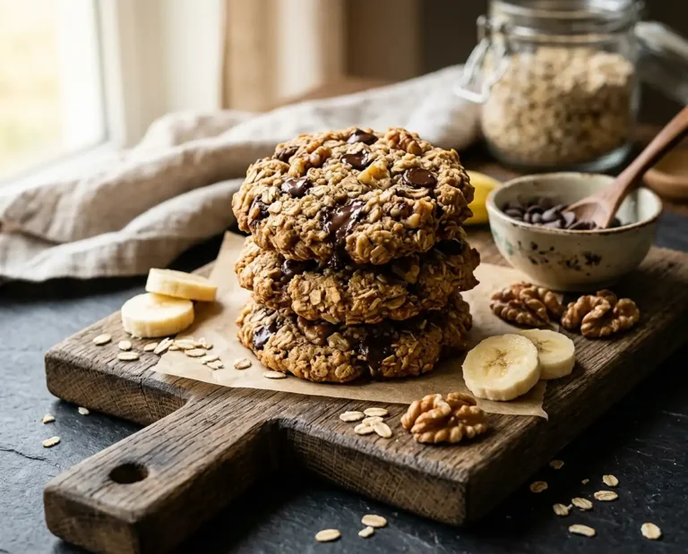 Healthy Banana Oatmeal Cookies