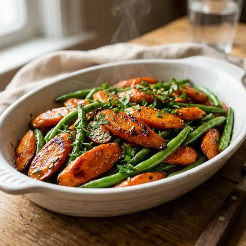 Honey Glazed Carrots & Green Beans 6 Honey Glazed Carrots & Green Beans