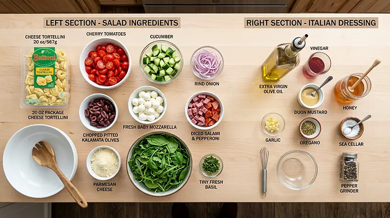 Italian Tortellini Pasta Salad 2 Italian Tortellini Pasta Salad Ingredients