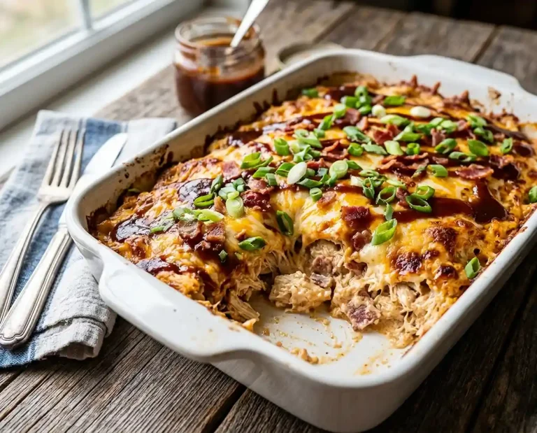 Keto BBQ Chicken Casserole