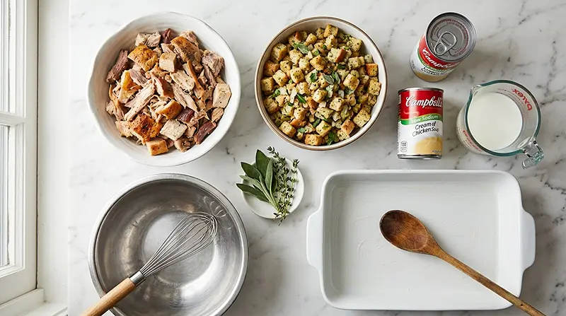 Leftover Turkey Casserole Recipe Ingredients