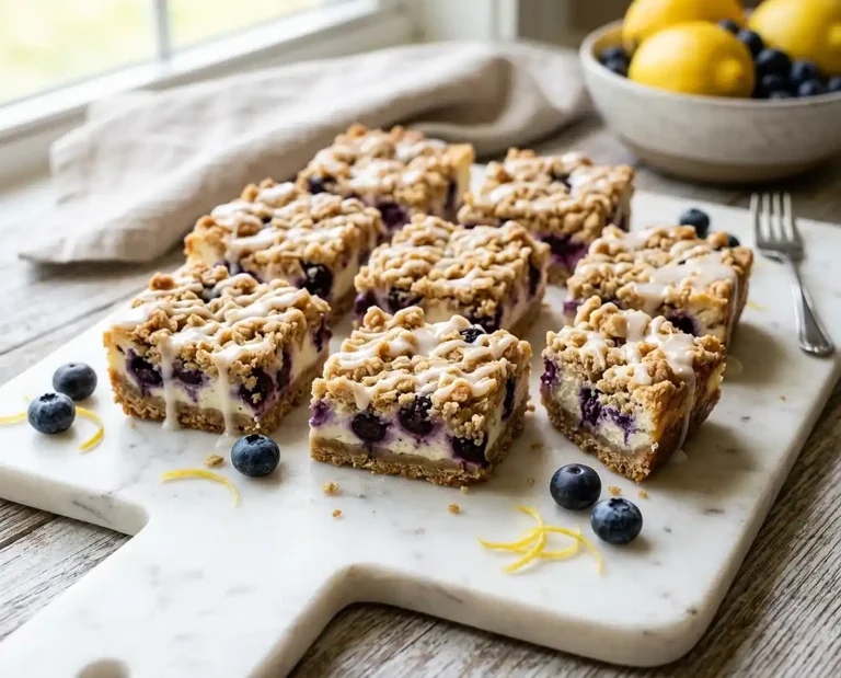 Lemon Blueberry Crumble Bars