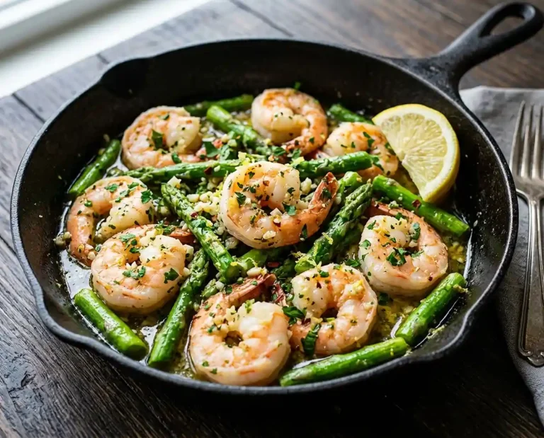 Lemon Garlic Shrimp and Asparagus