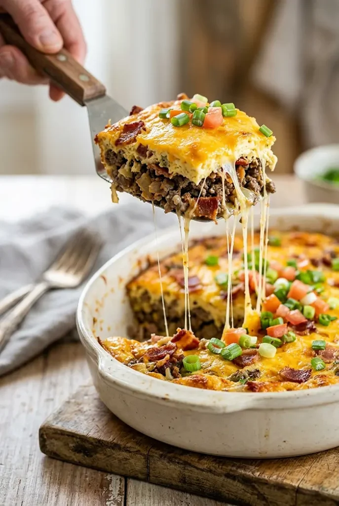 Low-Carb Bacon Cheeseburger Casserole 4 Low Carb Burger Casserole