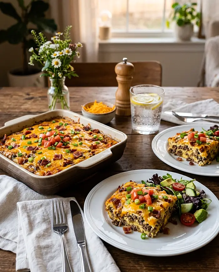 Low-Carb Bacon Cheeseburger Casserole 5 Low Carb Ground Beef Dinners