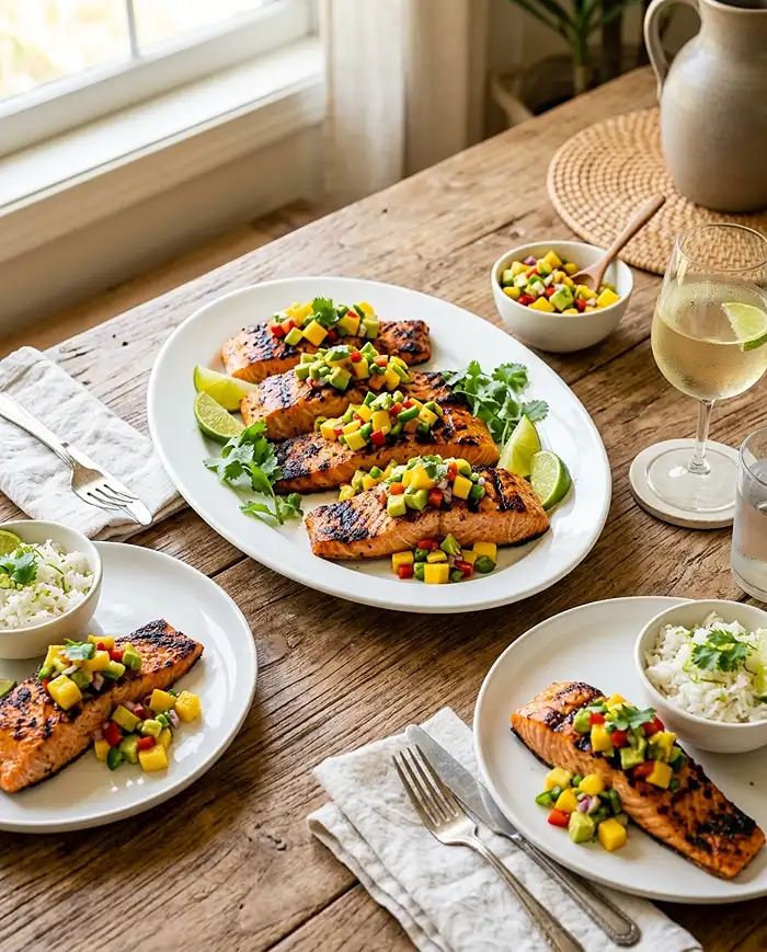 Salmon Recipe with Fresh Mango Salsa 4 Mango Salmon Recipes
