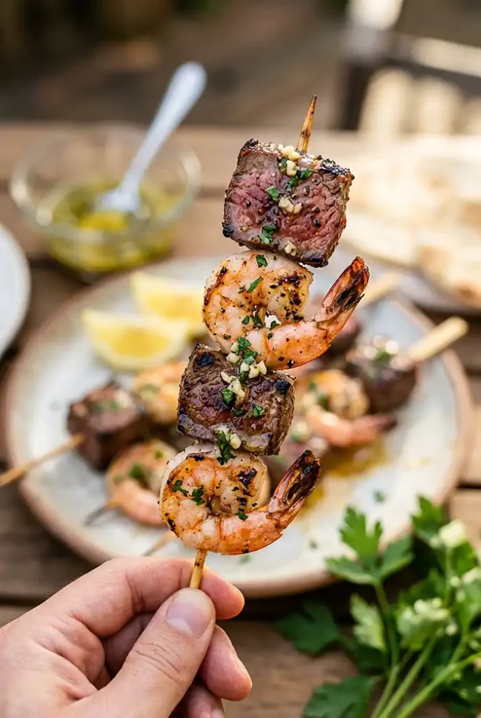 Grilled Steak and Shrimp Skewers 4 Meat To Grill Dinners