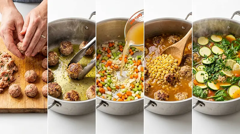 Meatball Minestrone Soup
