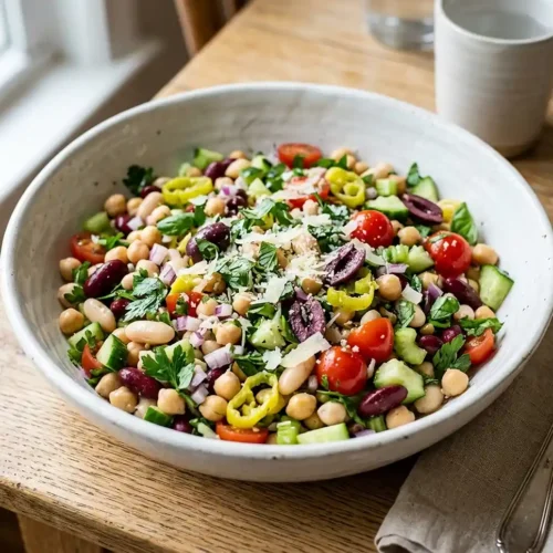 Mediterranean Bean Salad 6 Mediterranean Bean Salad