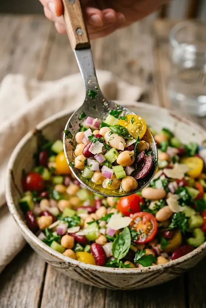 Mediterranean Bean Salad 4 Mediterranean Bean Salad Dish