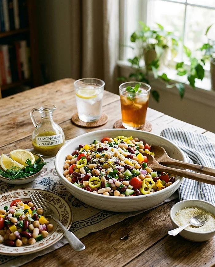 Mediterranean Bean Salad 5 Mediterranean Bean Salad Recipe