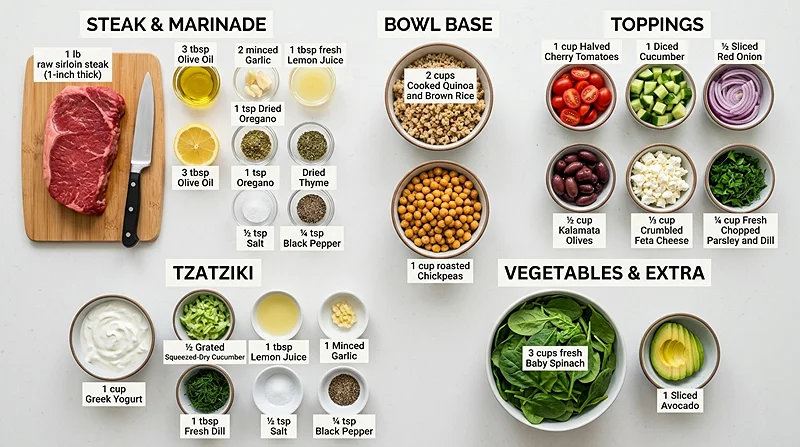 Healthy Steak Bowl Recipe 2 Mediterranean Diet Recipes For Dinner