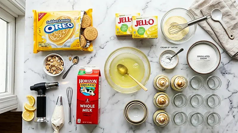 Mini Lemon Meringue Dessert Cups Ingredients