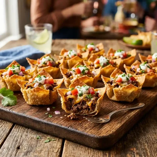 Mini Taco Cups (Wonton Wrapper) 6 Mini Taco Cups (wonton wrapper)