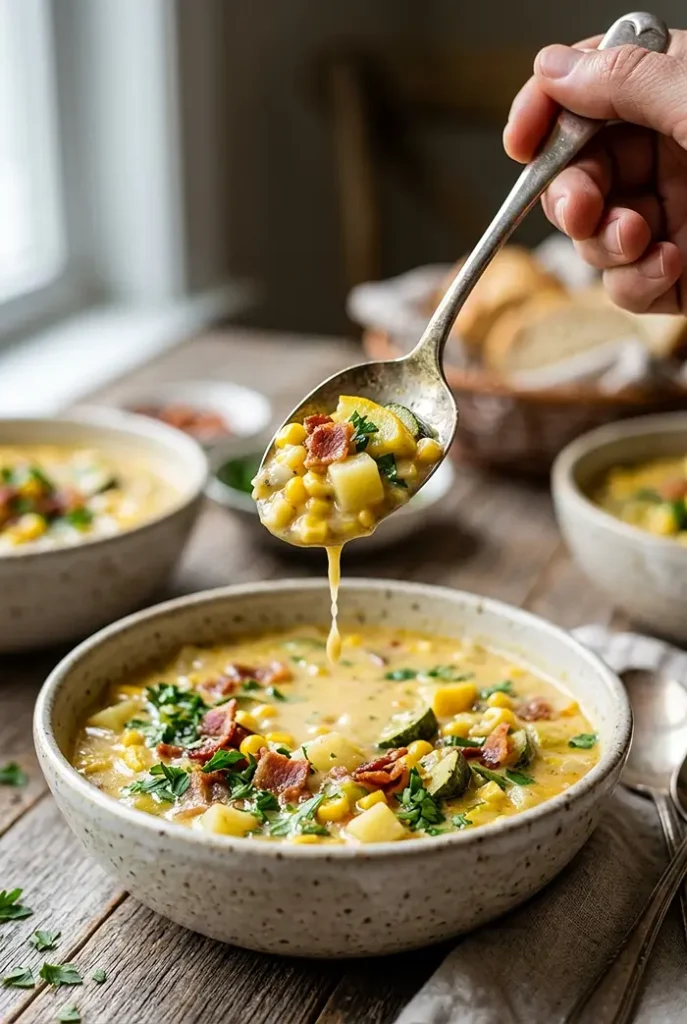 Summer Corn and Zucchini Chowder 4 One Pot Corn Chowder