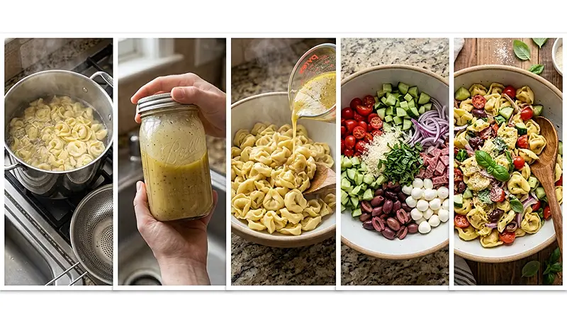 Italian Tortellini Pasta Salad 3 Pasta Salad Recipes Lunch