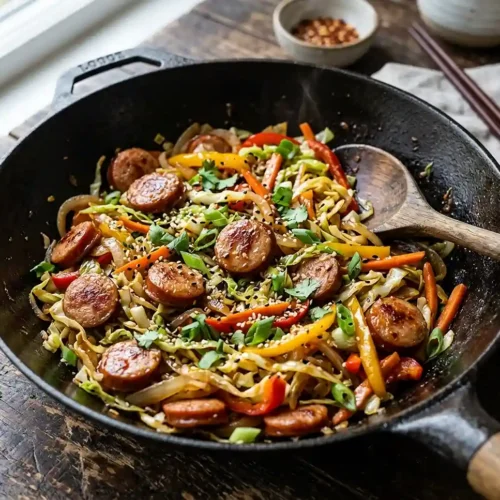 Sausage and Cabbage Stir Fry