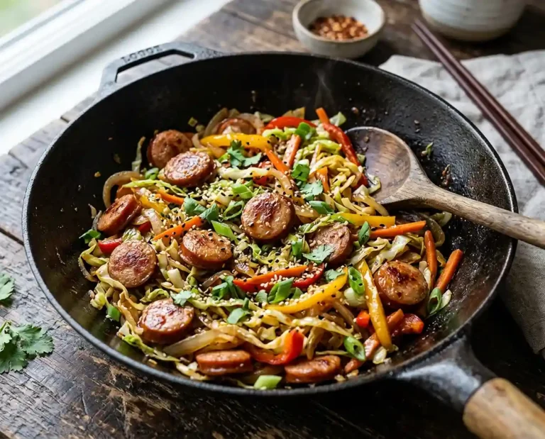 Sausage and Cabbage Stir Fry