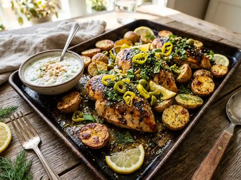 Sheet Pan Lemon Balsamic Chicken and Potatoes