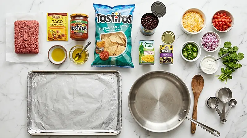 Sheet-Pan Loaded Nachos 2 Sheet-Pan Loaded Nachos Ingredients