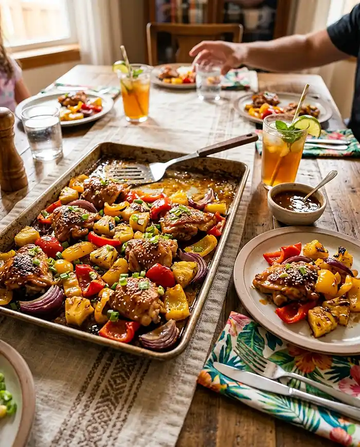 Hawaiian Chicken Sheet Pan 5 Sheet Pan Meals Chicken