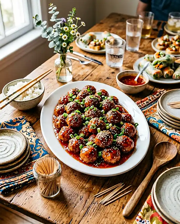 Slow Cooker Sweet Chili Meatballs 5 Slow Cooker Sweet Meatballs
