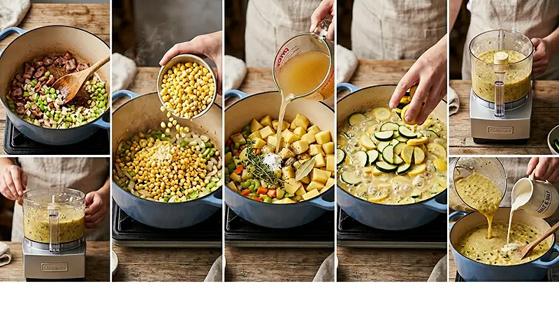 Summer Corn and Zucchini Chowder 3 Soups With Corn