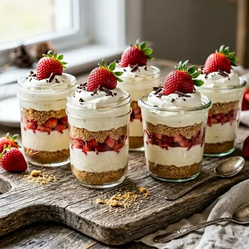 Strawberry Cheesecake Cups
