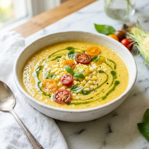 Summer Sweet Corn Gazpacho