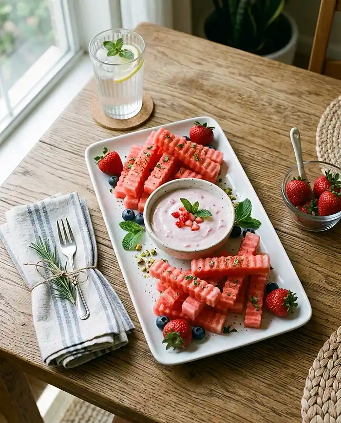 Watermelon Fries 5 Watermelon Fries Dessert