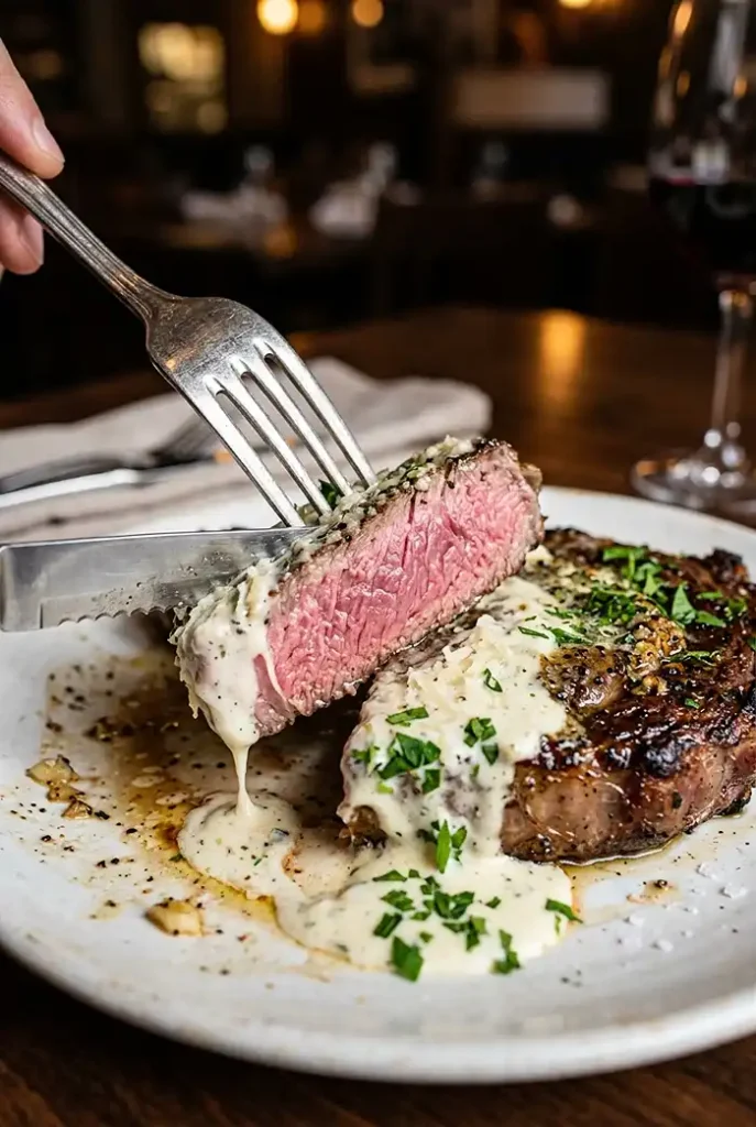 Garlic Butter Steak with Parmesan Cream Sauce 4 What To Make With Steak Meat