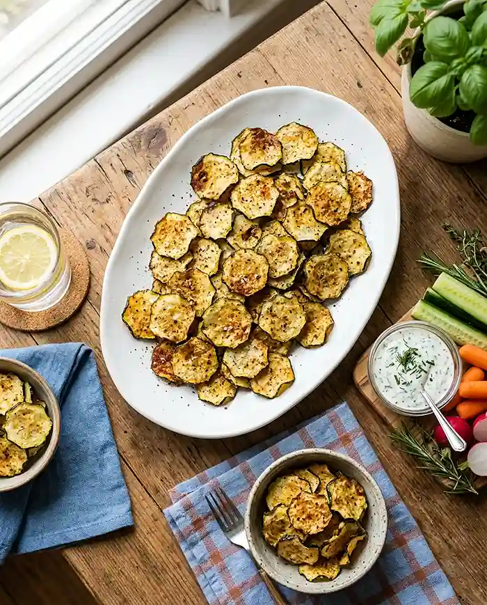 Crunchy Zucchini Chips 5 Zucchini Chips