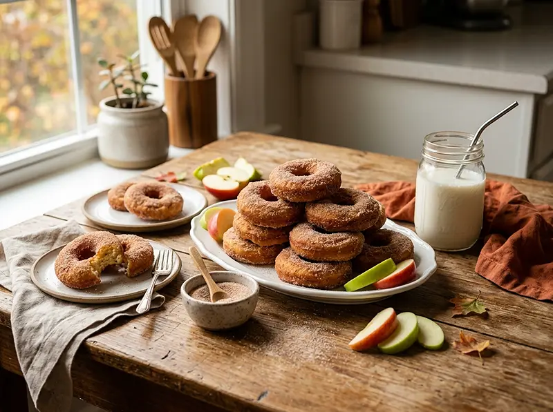 apple ring donuts