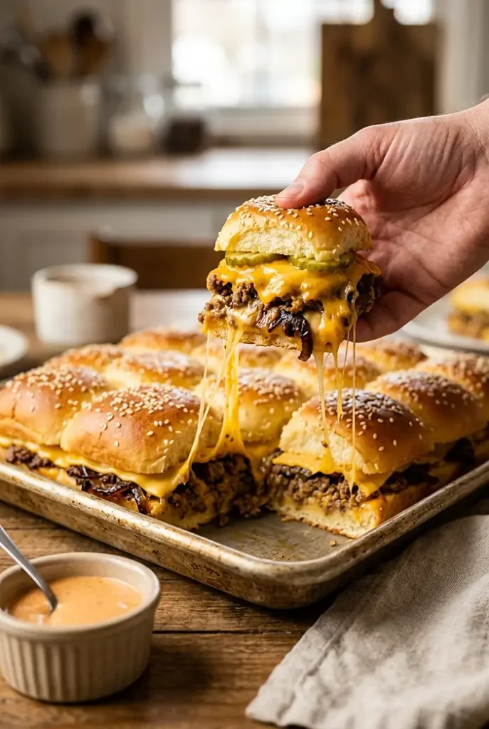 Copycat Cheeseburger Sliders 4 cheeseburger sliders