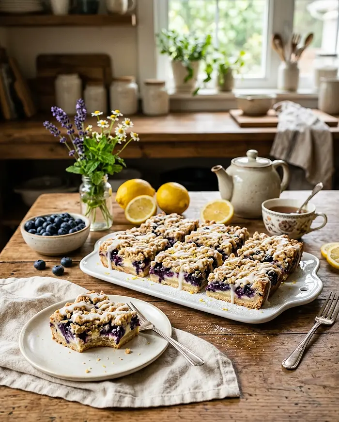 Lemon Blueberry Crumble Bars 4 crumble bars