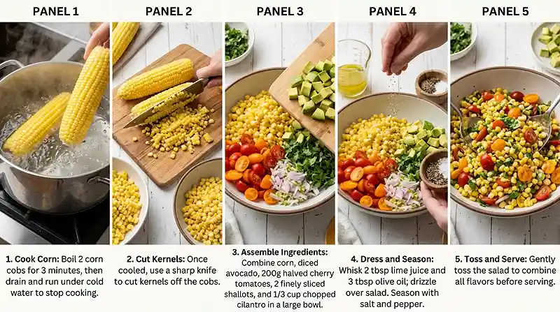 Summer Corn Salad with Avocado 3 easy corn avocado salad
