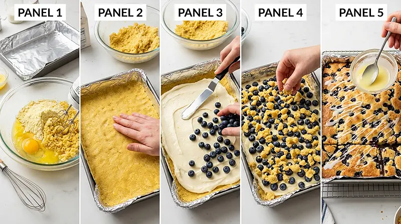 Lemon Blueberry Crumble Bars 3 easy dessert bars