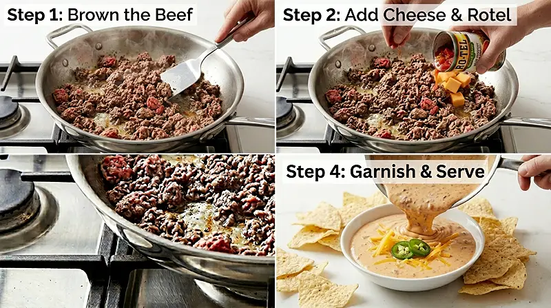 Rotel Dip (classic party MVP) 3 easy party dip