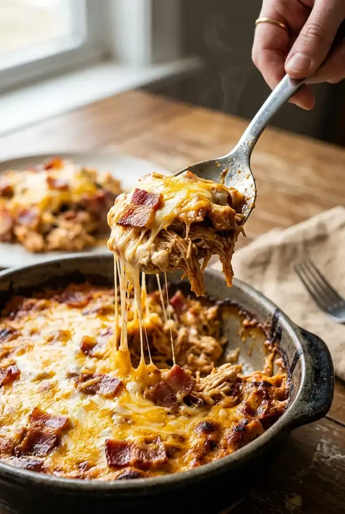 low carb bbq chicken casserole