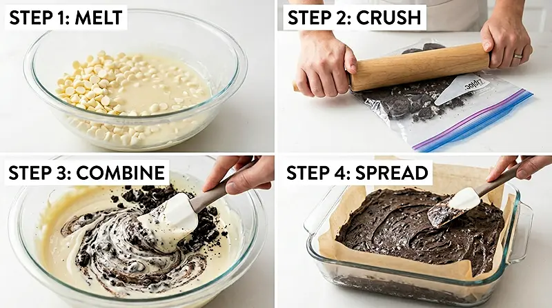 3-Ingredient Oreo Fudge 3 no bake fudge