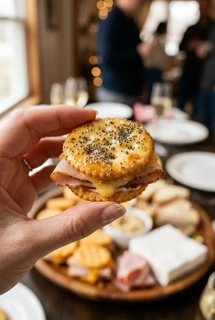 Ritz Cracker Party Sandwiches (3 Flavors) 4 ritz cracker sandwiches