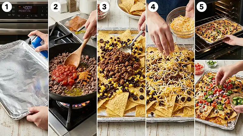 Sheet-Pan Loaded Nachos 3 sheet pan nachos