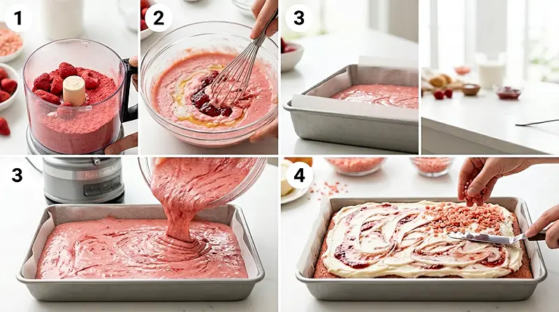 Strawberry Shortcake Sheet Cake 3 strawberry shortcake cake Instructions