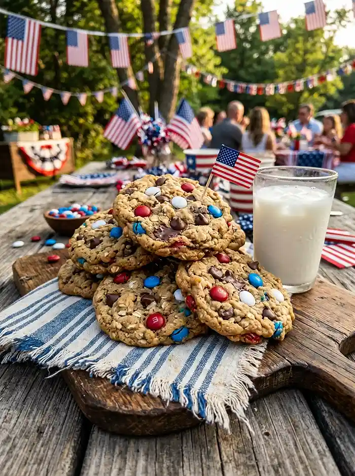 4th of July Monster Cookies 5 4th Of July Cookie Recipes
