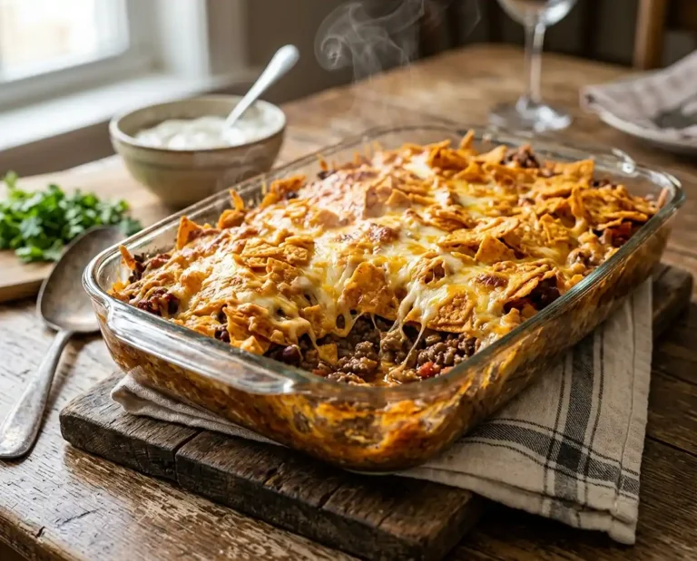 5-Ingredient Cheesy Dorito Taco Casserole