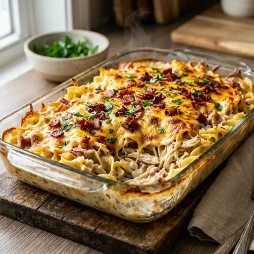 5-Ingredient Chicken Bacon Ranch Noodle Bake 6 5-Ingredient Chicken Bacon Ranch Noodle Bake
