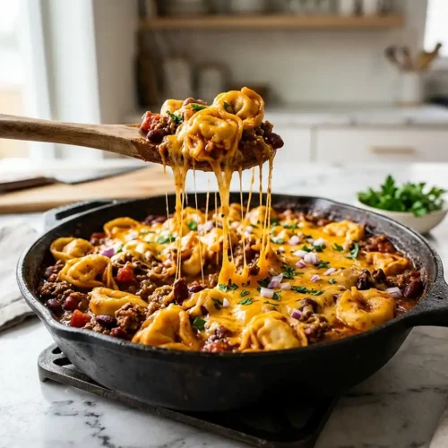 5-Ingredient Chili Cheese Tortellini 5 5-Ingredient Chili Cheese Tortellini
