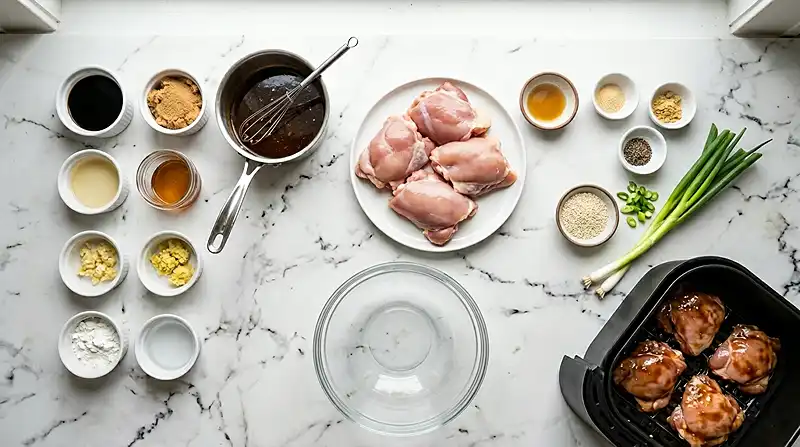 Air Fryer Teriyaki Chicken Thighs 2 Air Fryer Teriyaki Chicken Thighs Ingredients