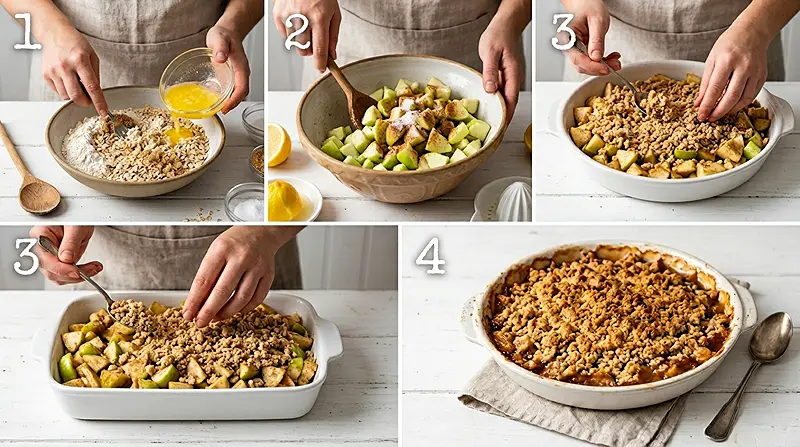 Baked Apple Crumble 3 Baked Apple Crumble Instructions